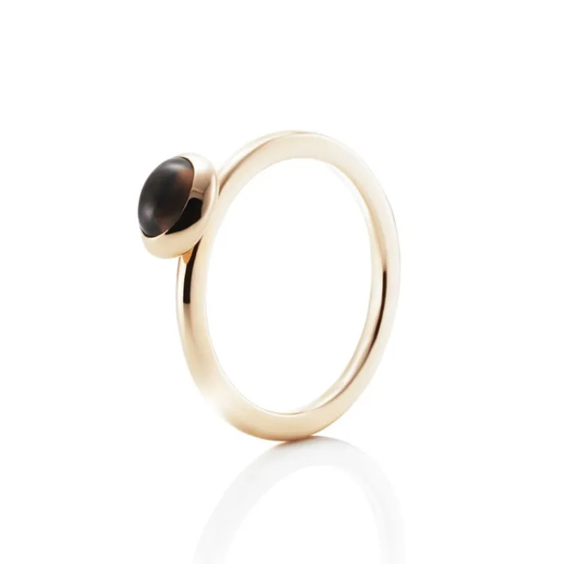 Efva Attling Gullringer-Ring, Love Bead Rokkvarts