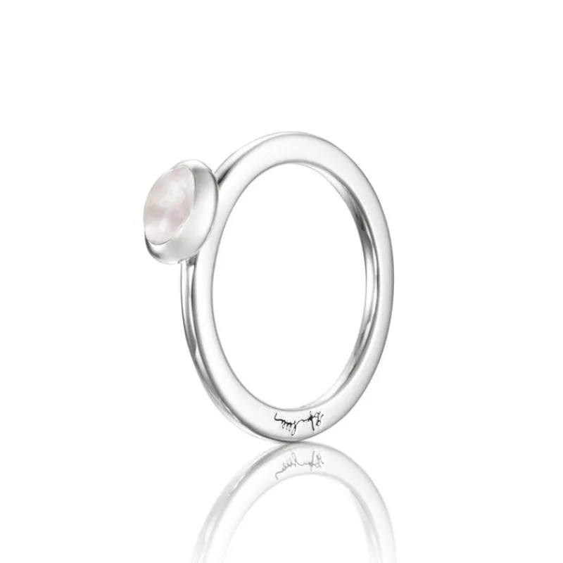 Efva Attling Sølvringer-Ring, Love Bead Rose Quartz