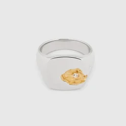 Tom Wood Konfirmasjongave Til Gutter-Ring, Mined Large Diamond