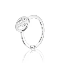 Efva Attling Sølvringer-Ring, Peace