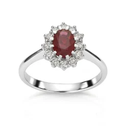 David-Andersen Diamantringer-Ring, Rosett Rubin