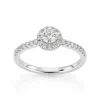 David-Andersen Diamantringer-Ring, Rosett Rund Brilliant Med Diamanter (0,57 Ct)