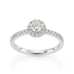 David-Andersen Diamantringer-Ring, Rosett Rund Brilliant Med Diamanter (0,57 Ct)