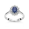 David-Andersen Diamantringer-Ring, Rosett Safir