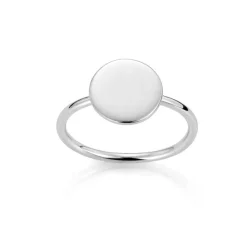 David-Andersen Sølvringer-Ring, Rund Plate