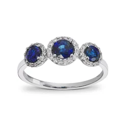 David-Andersen Diamantringer-Ring, Safirer Og Diamanter