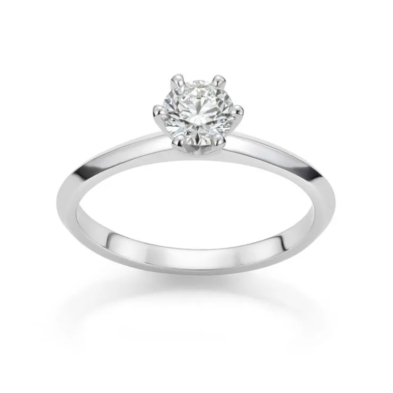 David-Andersen Diamantringer-Ring, Solitaer 0,50 Ct