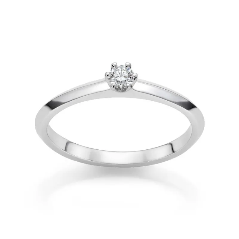 David-Andersen Diamantringer-Ring, Solitaer 0,10 Ct