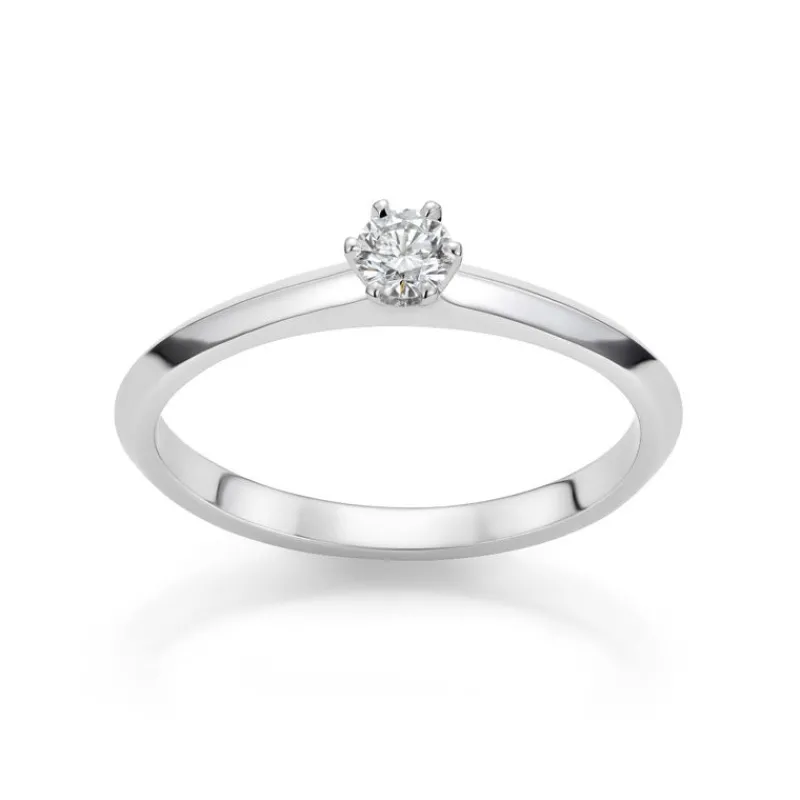 David-Andersen Diamantringer-Ring, Solitaer 0,15 Ct