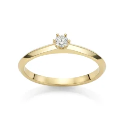David-Andersen Diamantringer-Ring, Solitaer 0,10Ct