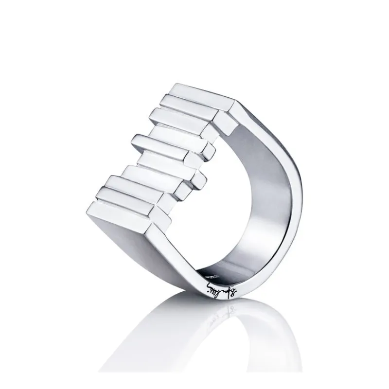 Efva Attling Sølvringer-Ring, Stairway To Heaven Signet