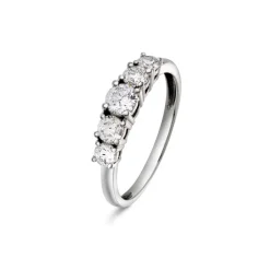 David-Andersen Diamantringer-Ring, 5-Stens (1,00 Ct)