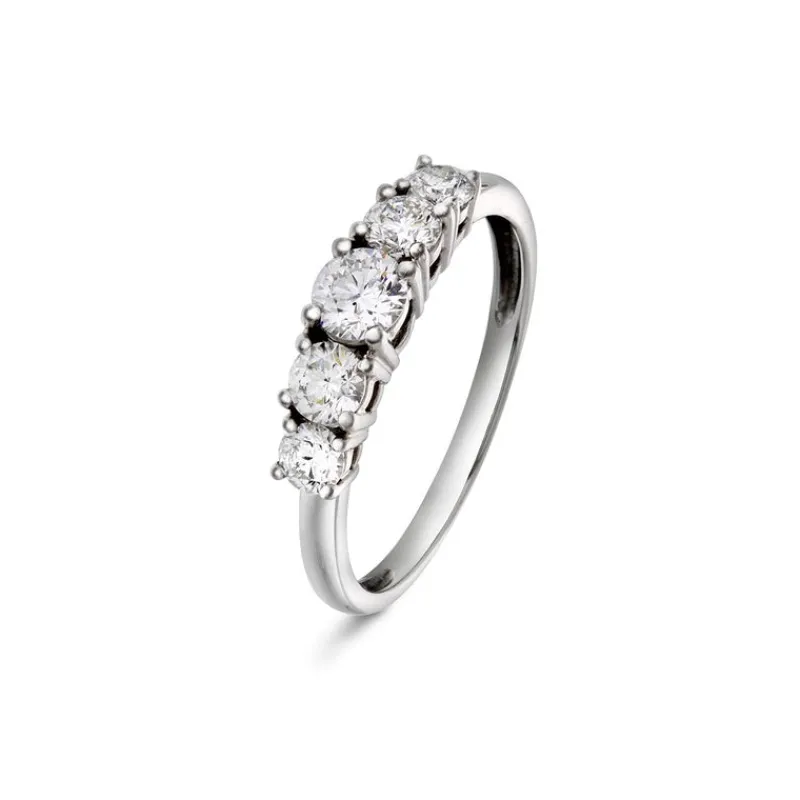 David-Andersen Diamantringer-Ring, 5-Stens (1,00 Ct)
