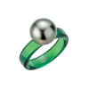 Gellner Perleringer-Ring, Tahitiperle Smaragd