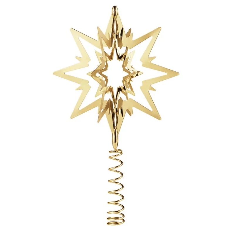 Georg Jensen Home Julepynt-Toppstjerne, Forgylt Medium