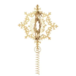 Georg Jensen Home Julepynt-Toppstjerne, Isrose Forgylt