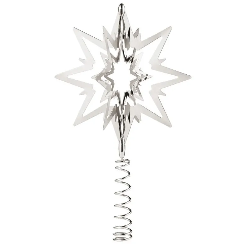 Georg Jensen Home Julepynt-Toppstjerne, Palladiumbelagt Medium